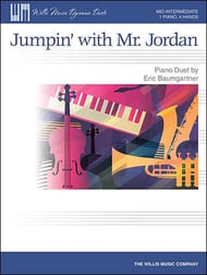 Jumpin' with Mr Jordan 1 Piano/4 Hands piano sheet music cover Thumbnail